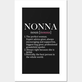 Nonna Definition Posters and Art